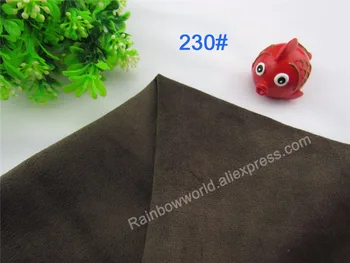 

230# brown Super soft velvet fabric microfiber velboa hair height 0.5-1.5mm for DIY stuffed toy blanket pillows(10 pieces)