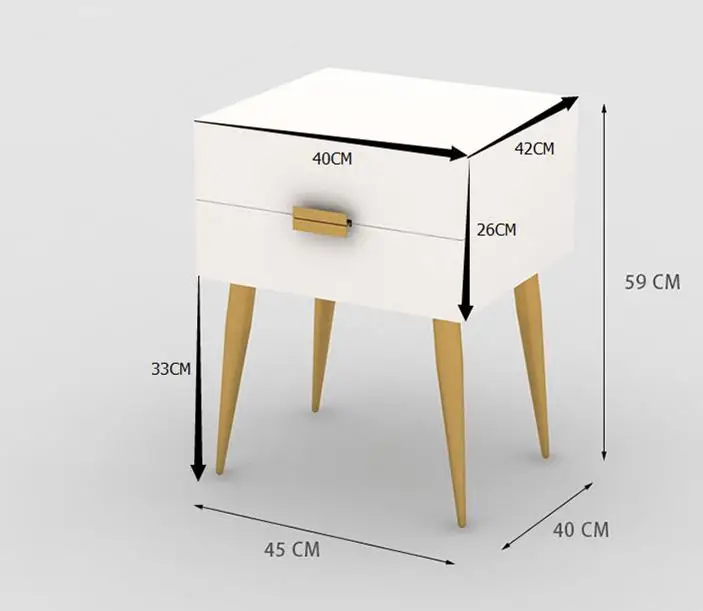 Луи Мода тумбочки прикроватный шкаф оригинальность простота современная мода золотой железный шкаф для хранения прикроватный шкаф