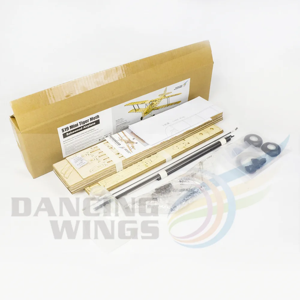 Upgrade Mini Tiger Moth Balsa Wood Model Aircraft Electric Powered RC Airplane 980mm Wingspan Laser Cut Plane Model Kits 6