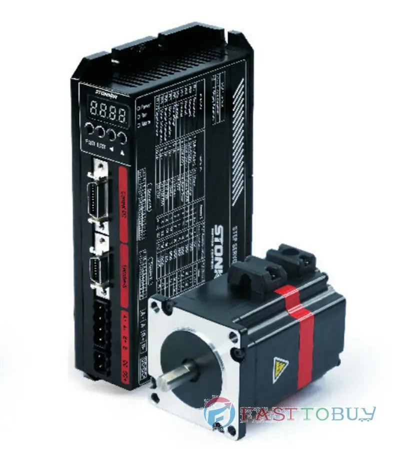 2Phase NEMA23 Closed-Loop Stepper Motor with Drive kits 57mm 2.4NM Stepper Motor 24VDC 3A with 10000P/R Encoder 57SMC-HC+57SDC-H 2Phase NEMA23 Closed-Loop Stepper Motor with Drive kits 57mm 2.4NM Stepper Motor 24VDC 3A with 10000P/R Encoder 57SMC-HC+57SDC-H