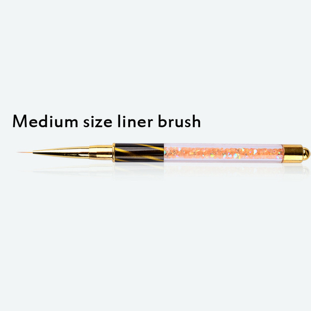 Style Nail Art Cat Eye Rhinestone Acrylic Uv Gel Extension Liner Grids Flower Design Painting Pen Brush Manicure Tool