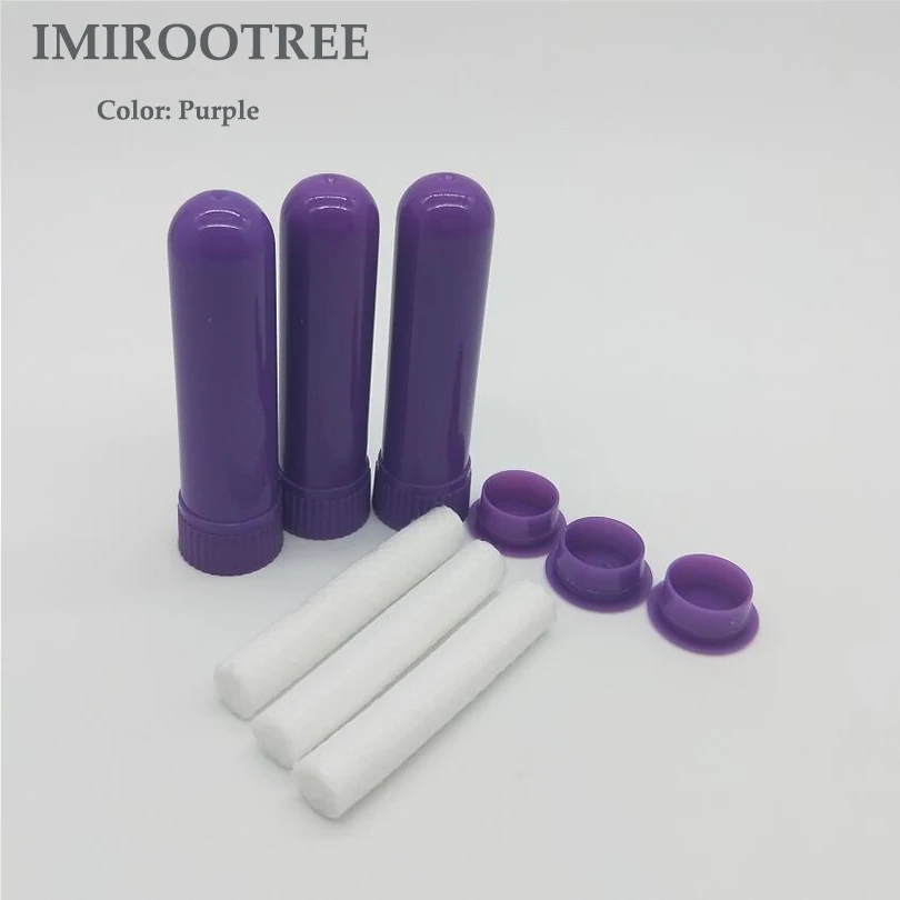 Aliexpress.com : Buy Free Shipping 120sets Purple Color Essential Oil Aromatic Nasal Inhaler ...