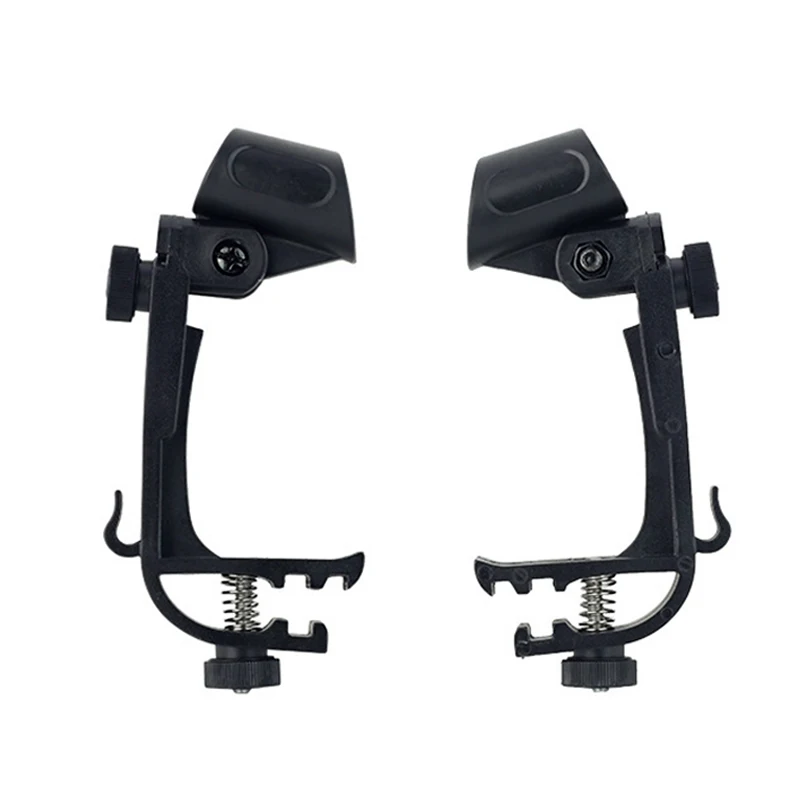

1 Pair Drum Microphone Clamp Clip Adjustable Shockproof Portable Mount Holder FH99