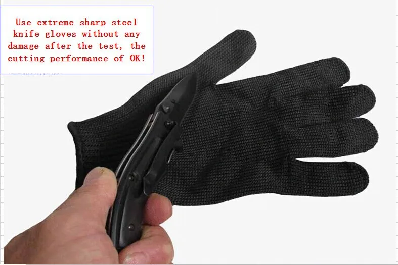 Европейские и Аутентичные перчатки с защитой от проколов, черные тканевые перчатки, перчатки, категория 5