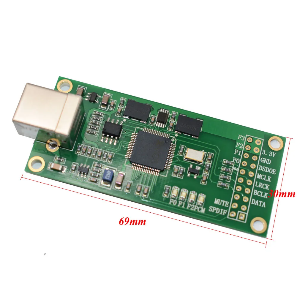 Портативный XU208 xmos USB цифровой Аудио Интерфейс U8 обновления асинхронный Amanero модуль Hifi усилительная пластина