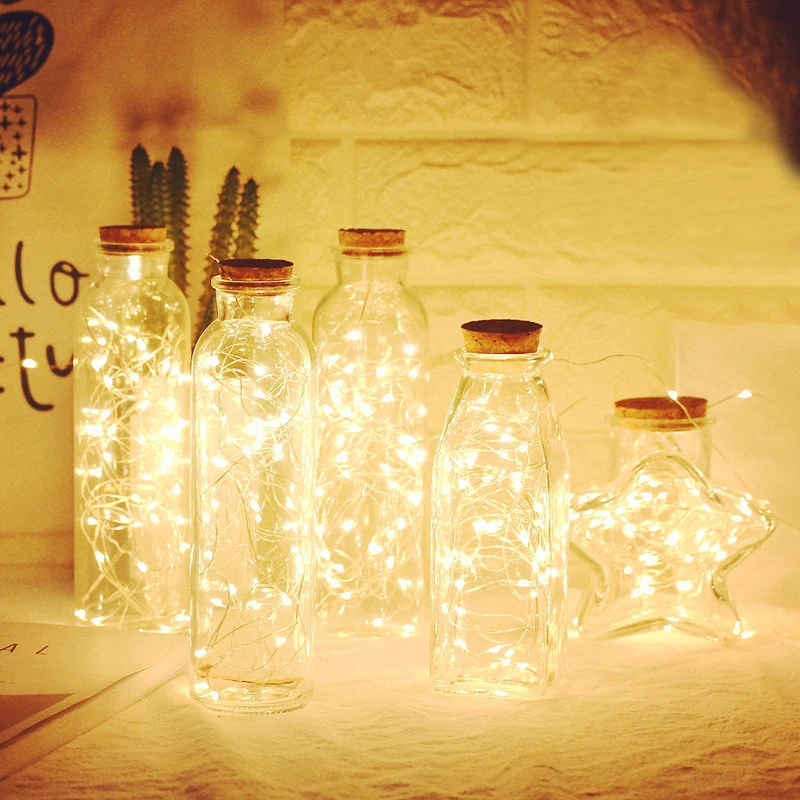 

Flash LED Decorative Fairy Battery Powered String Lights Home Outdoor Wire Light for Patio Bedroom Holiday Decor