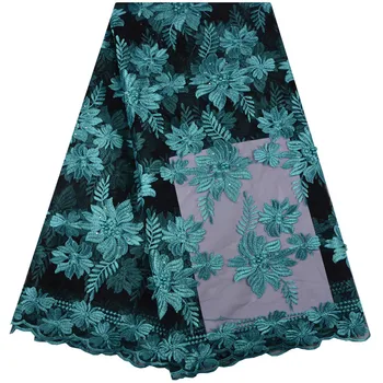 

High quality African lace 2019 latest design French lace fabric for weddings and parties Nigerian fashion mesh lace A1346