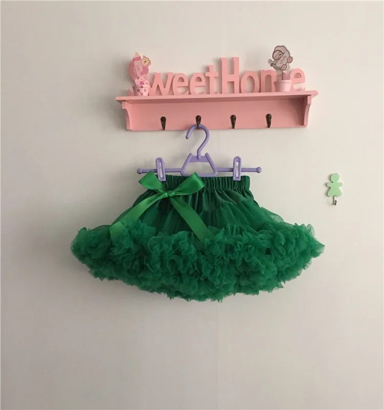 

green color tutu pettiskirts,girls skirts, girls short summer spring knee length skirts