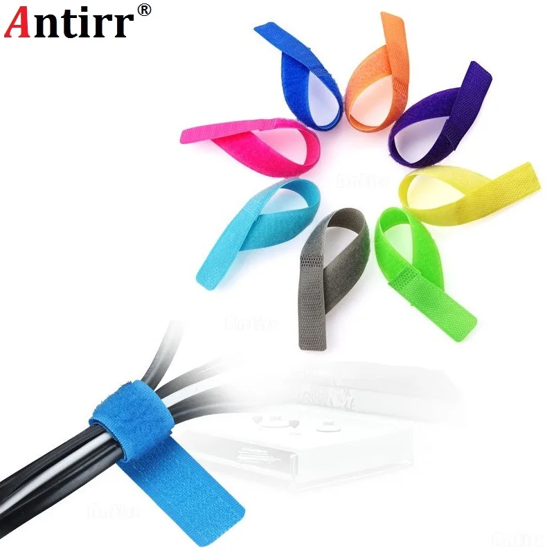 

1pc Colored USB Cable Winder Mark Label Band Belt Magic Strap Tie Organizer Wire Cord Management Earphone Mouse Keyboard Manager