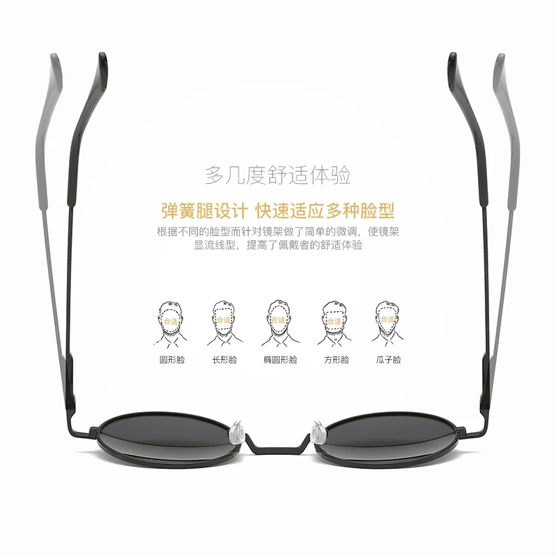 JAXIN Ретро Круглые Солнцезащитные очки мужские модные красивые черные поляризованные солнцезащитные очки Mr фирменный дизайн классические зеркальные UV400