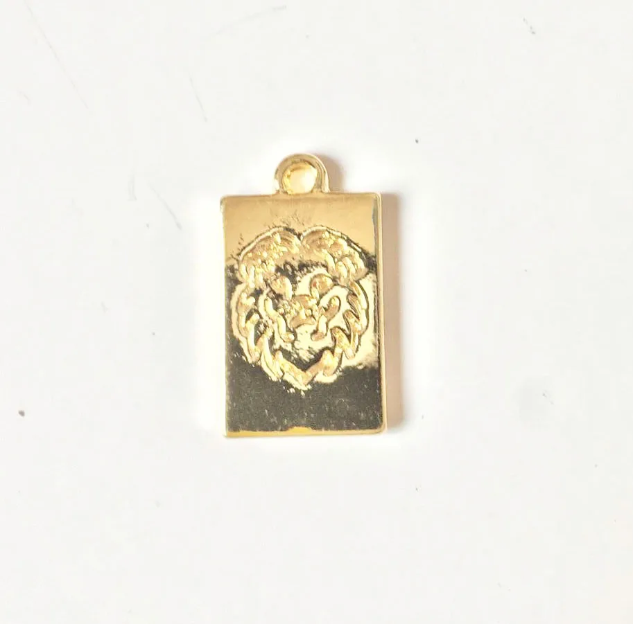 

Eruifa Hot sell 20pcs 10*18mm Lion Zinc alloy Charms Wholesales necklace,earring bracelet jewelry DIY handmade 2 colors