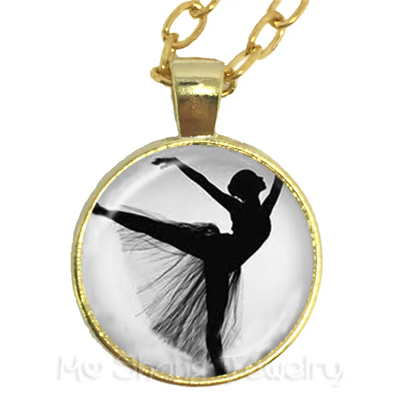 Elegant Ballet Dancing Necklace Irish Dance Gymnastics Dancer Ballerina