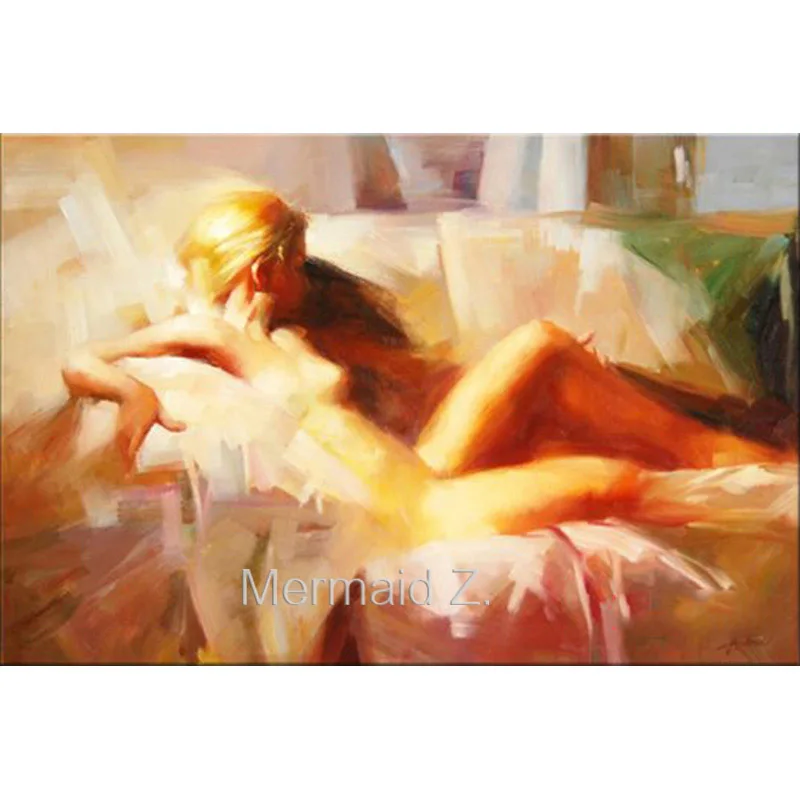 

Hand-painted Sexy Female Art Oil Painting On Canvas hot naked women oil painting beautiful women art Bedroom Bar Wall Decoration