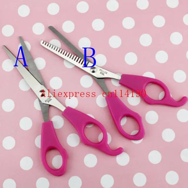 PROD 32760146407 Newarrive Girl Pink Plastic Level Instrument Ruler DIY
Hair Tools Bang Cut Kit Scissor+Hair Clip Set Hairstyle Typing Trim Tool