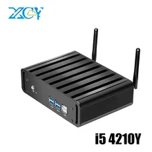 Fenêtres 10 Mini PC Core i5 4210Y Двухъядерные 1.90 ГГц 4 ГБ DDR3 Оперативная память 320 г SSD Безвентиляторный мини-компьютер HDMI VGA 6 USB Wi-Fi HTPC Ordenadores portátiles