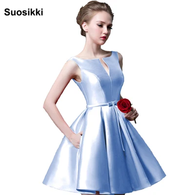 Color NO.50 Suosikki/Новинка года; модное короткое дизайнерское платье цвета фуксии на шнуровке; вечерние платья для невесты; коктейльное платье - Цвет: Color NO.50