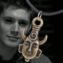 Colar de pingente arquitetônico, colar com pingente angel decorativo winchester jensen ackles supernatural ghrqx