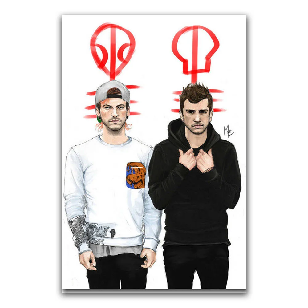 

MQ2373 Twenty One Pilots Tyler Joseph Josh Dun Music Band Hot Art Poster Top Silk Light Canvas Home Decor Wall Picture Printing