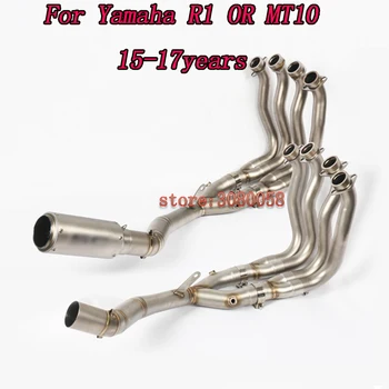 

Motorcycle Exhaust R1 MT10 Full Exhaust Pipe With Middle Section Non-destructive Modification System For Yamaha R1 MT10 2015-17