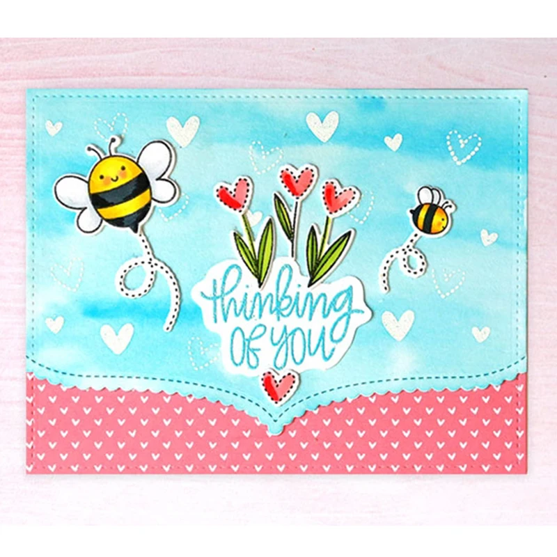 

Cute Bee Clear Stamps for DIY Scrapbooking Making CraftsPaper Cards Decoration Transparent Stempels New 2019 Silicone Seal