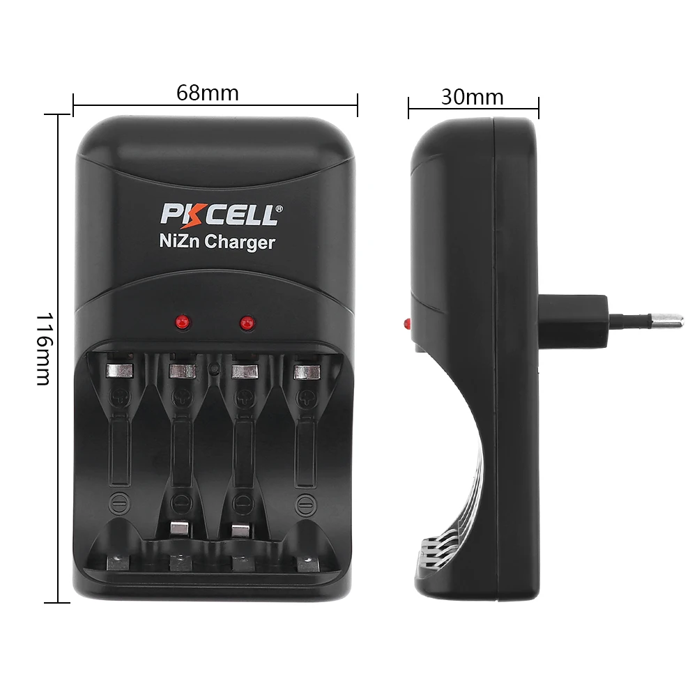 1 шт.,, низкая цена, PKCELL, Ni-Zn, AA/AAA, зарядное устройство, EU Plug, четыре зарядного устройства для Ni-Zn, AA/AAA, аккумуляторные батареи