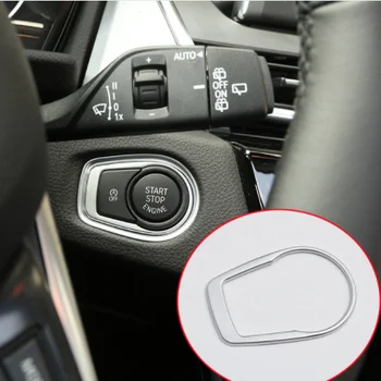 

ABS Matte Chrome Car Engine Start Stop Button Frame Cover Trim For BMW 2 Series F45 F46 218i 220i 2015 2016 2017