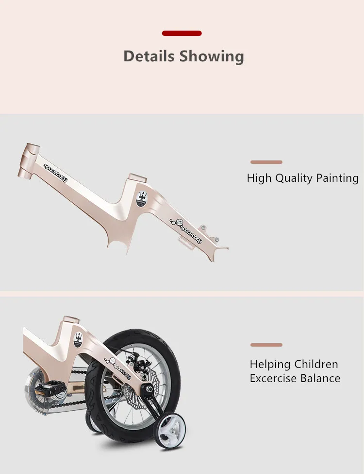 Excellent New Brand Children Bicycle Aluminum Alloy Frame 12/14/16 inch Wheel 2/3/4/5/6/7/8 Years old Boy/Girl Baby Sports Bike 6