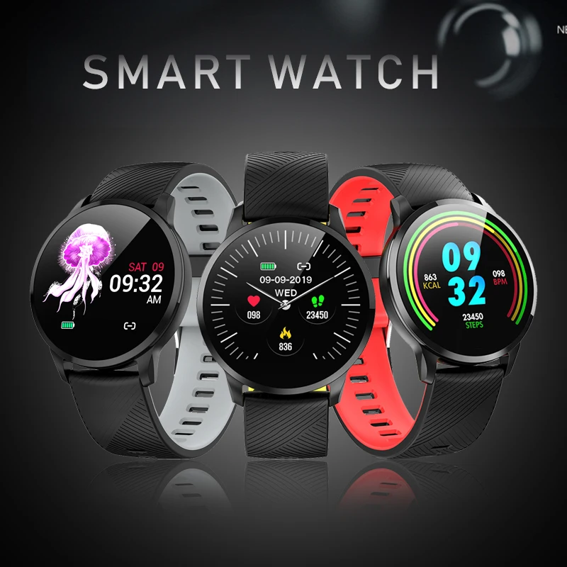 

New Smart Wristwatch Band With Heart rate Monitor ECG Blood Pressure IP67 waterproof Fitness Tracker Wrisatband Smart Watch