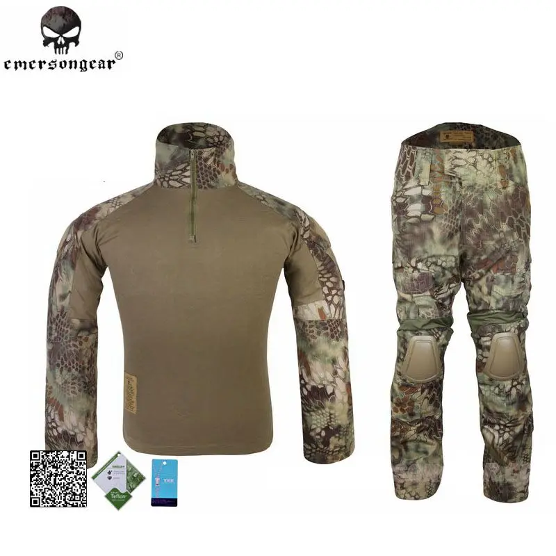 

Emersongear BDU Gen2 Combat Suit &Pants EM6925 military uniform with knee pads MR Ghillie Suits EM6925 free shipping