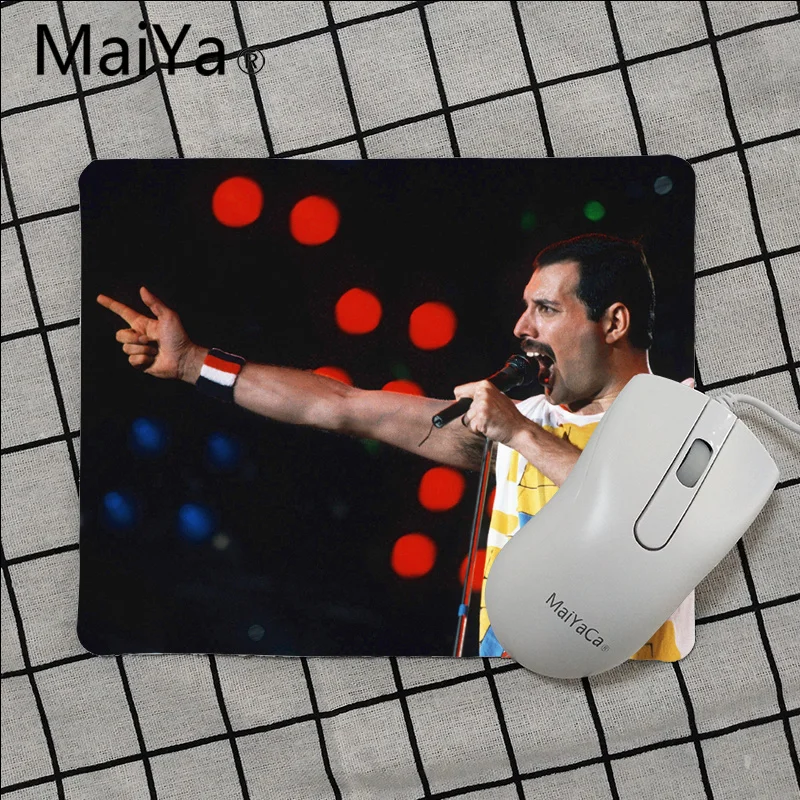 Maiya высокое качество queen Freddie Mercury противоскользящие прочные силиконовые компьютерные коврики Гладкий коврик для письма настольные компьютеры коврик для мыши