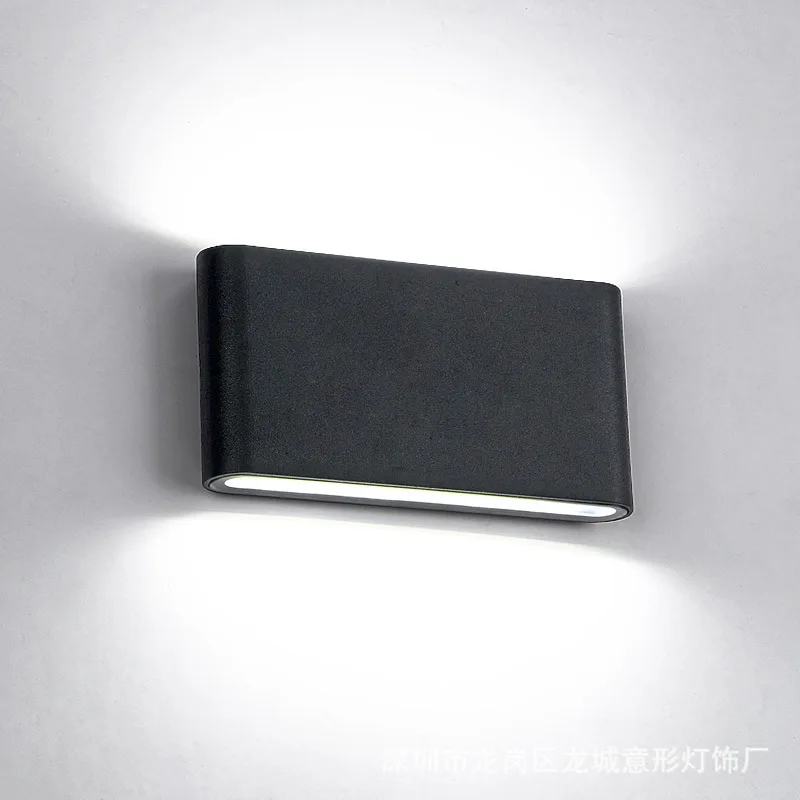 

Modern led wall lamp, outdoor waterproof outdoor wall lamp, square garden light aisle, sun lamp, bedside wall lamp