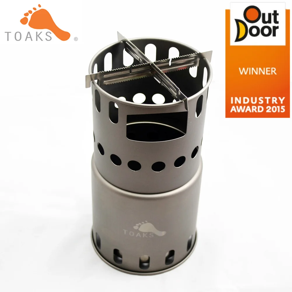 Toaks STV 11 Titanium Wood Gas Outdoor Camping Stove, Backpacking Wood ... - Toaks STV 11 Titanium WooD Gas OutDoor Camping Stove Backpacking WooD Burning Stove With Cross Bars