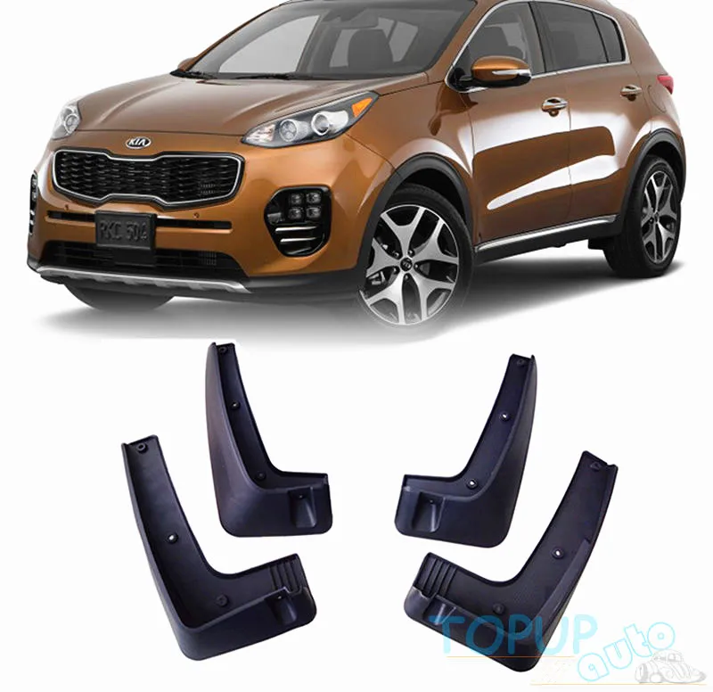 FIT FOR KIA SPORTAGE 2016 2017 MUDFLAPS MUD FLAP SPLASH GUARD FENDER MUDGUARDS Black Plastic