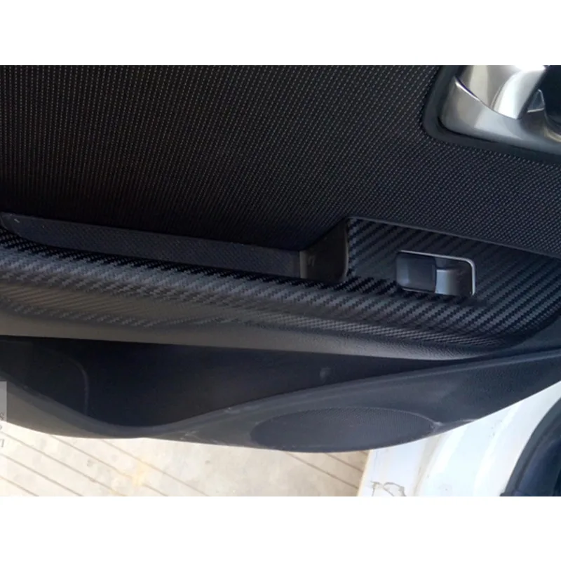 Для KIA Rio K2 автомобиля Cbaron волоконная наклейка s Дверная панель стикер для подлокотника авто аксессуары автостайлинг
