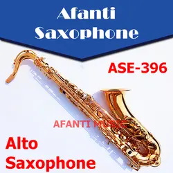 Afanti музыка Eb Тон/латунный корпус/Глод отделка Alto Саксофоны (ase-396)
