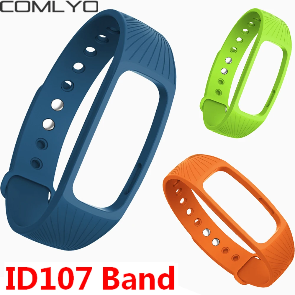 

Good Price! COMLYO ID107 smart Bracelet strap band Heart Rate Monitor Fitness Smart Wristband for id107 Bracelet Watchband Belt