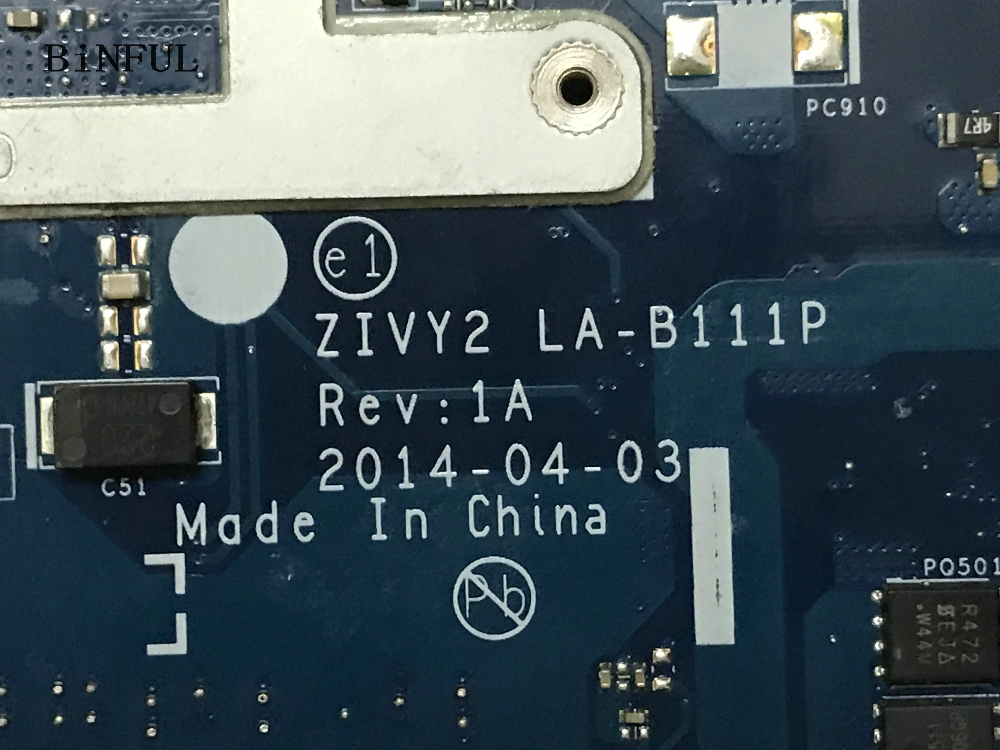 BiNFUL в наличии. Материнская плата ZIVY2 LA B111P для ноутбука LENOVO Y50 70 встроенный