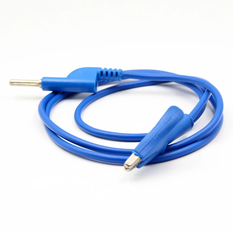 1PCS AL008 Alligator/Crocodile Clip Nickel-clad Copper 1 Meter The Silicone Wire with 4mm banana plug High temperature resistant |
