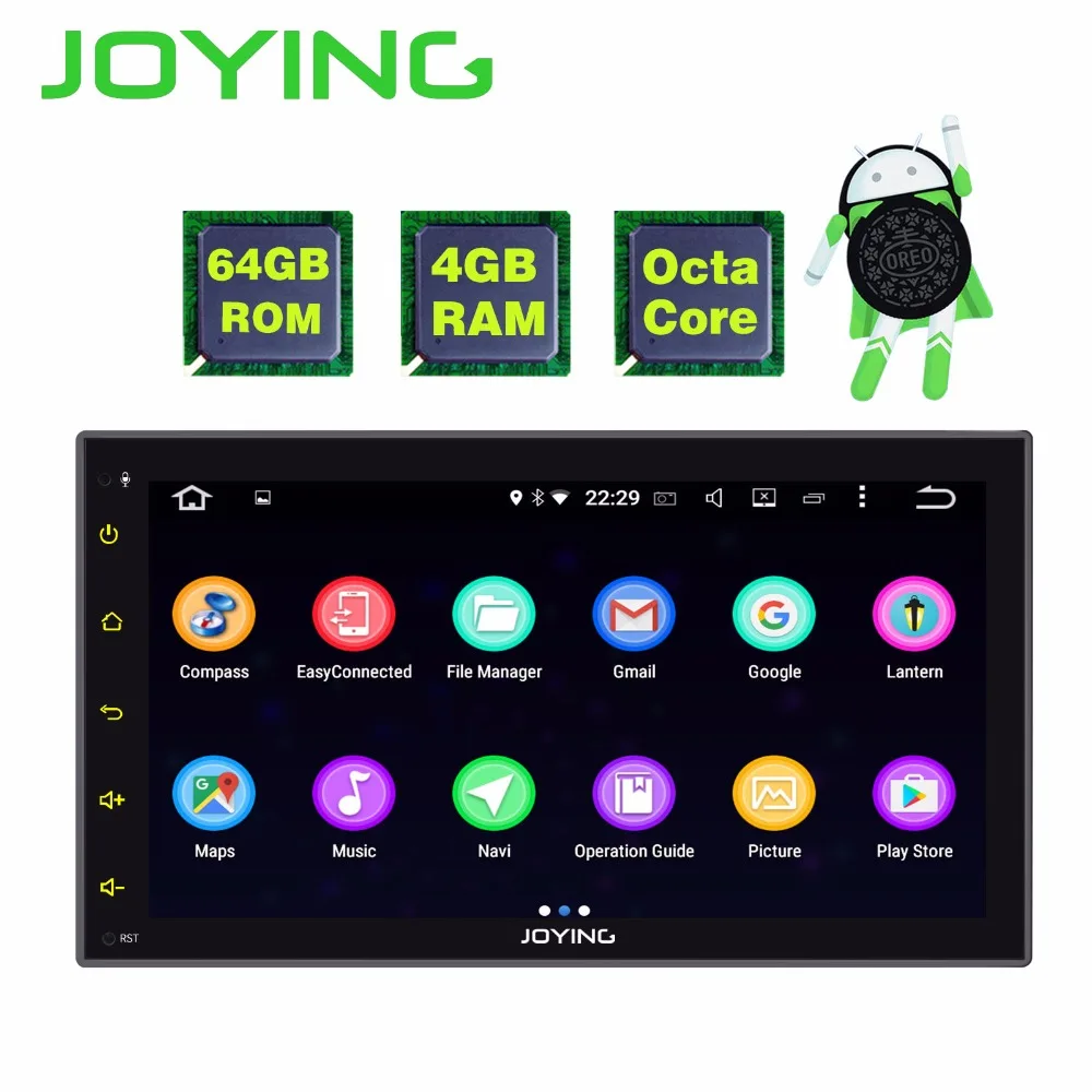 JOYING 2 DIN 8 CORE 4 Гб ОЗУ Android 0 Авторадио автомобиля 6 95 дюймов стерео головное