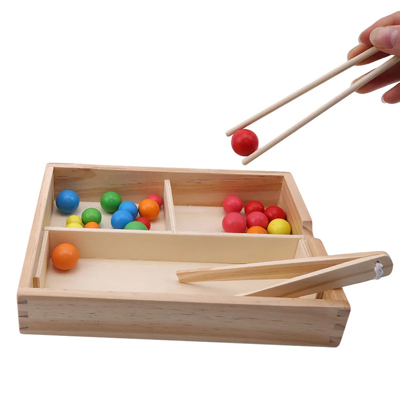  Kids Folder Beads Montessori Wooden Educational Toys For Children Fruit Tree Montessori Materials C