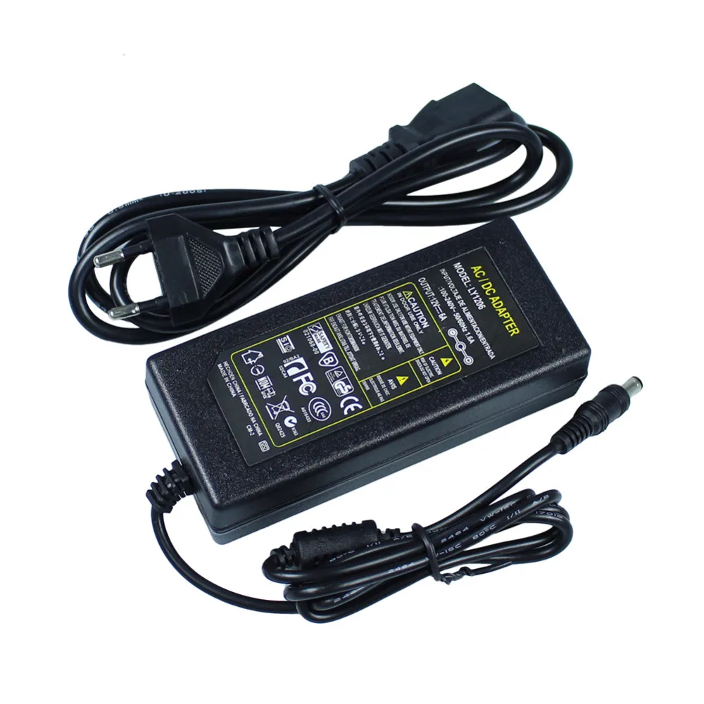 AC 100 V-240 V адаптер конвертер для DC12V 1A 2A 3A 4A 5A 6A блок питания для 3528 5050 5730 led гибкая лента ленточный светильник