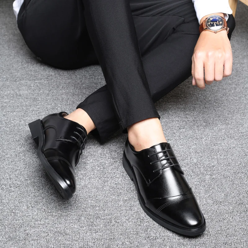 PHLIY XUAN/Новинка 2019 года, мужские кожаные туфли, элегантные туфли-оксфорды, обувь для вечеринок, мужская обувь, s, формальная обувь, большие
