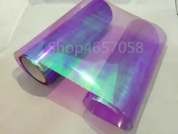 

0.3x9M/12"x29.4FT Stylish Headlights Protective Clear Tint Chameleon Film