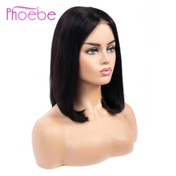 Phoebe Hair 13*4 Bob Wigs Malaysia Lace Front Human Hair Wigs For Black Women Natural Color Remy Straight Short Lace Front Wigs Phoebe Hair 13*4 Bob Wigs Malaysia Lace Front Human Hair Wigs For Black Women Natural Color Remy Straight Short Lace Front Wigs