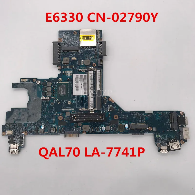 Материнская плата для ноутбука Latitude E6330 CN-02790Y 02790Y 2790Y QAL70 LA-7741P с процессором SR0MY I5-3320M