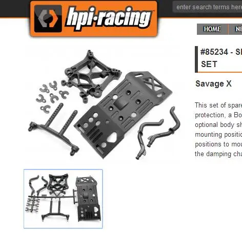

Savage XL FLUX HP TOWERS (chassis plate uprights shock, BODY MOUNTS posts HPI X 4.6 SS 112609