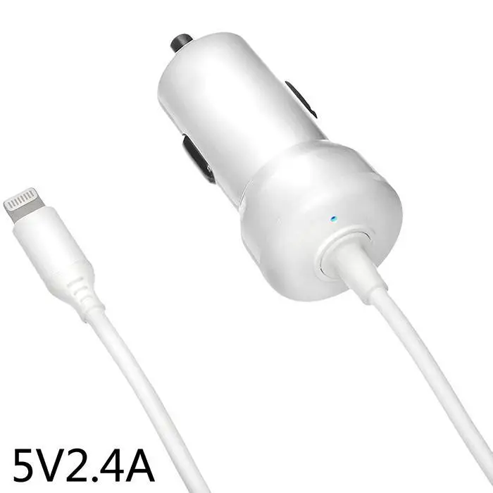 Высокая Скорость USB универсальный автомобильный Зарядное устройство для телефона 0,056 кг мобильного телефона Зарядное устройство DC5V 2.4A черный, белый DC12-24V