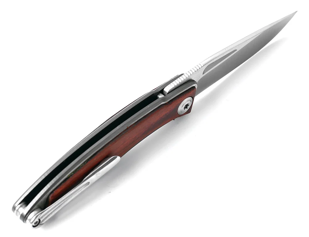 KKWOLF 440C нож для выживания складной нож деревянная ручка Карманные охотничьи Тактические Ножи Кемпинг Открытый EDC спортивные инструменты новые