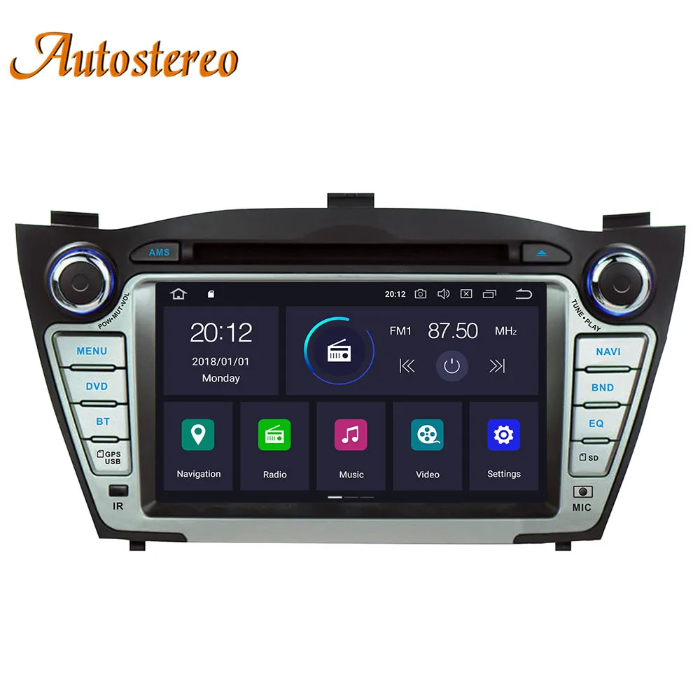 Clearance DSP newest Android 9 Car DVD player GPS Navigation For Hyundai IX35 Tucson 2009-2015 multimedia Auto radio player tape recorder 1