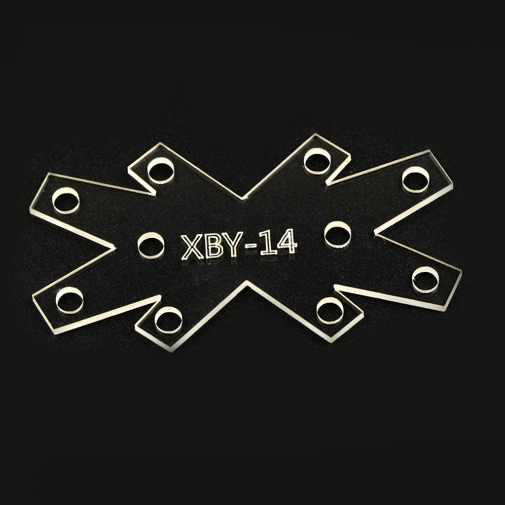 Keyring Key Chain Clear Acrylic Leather Craft Pattern Stencil Template DIY Craft